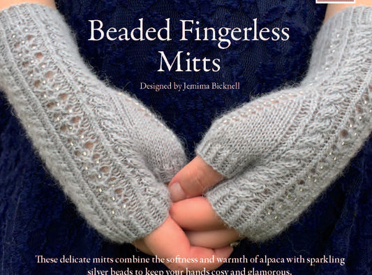Beaded Fingerless Mitts by Jemima Bicknell