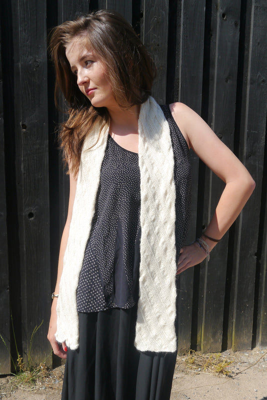 Honeysuckle & Bindweed Scarf by Ruth Morris