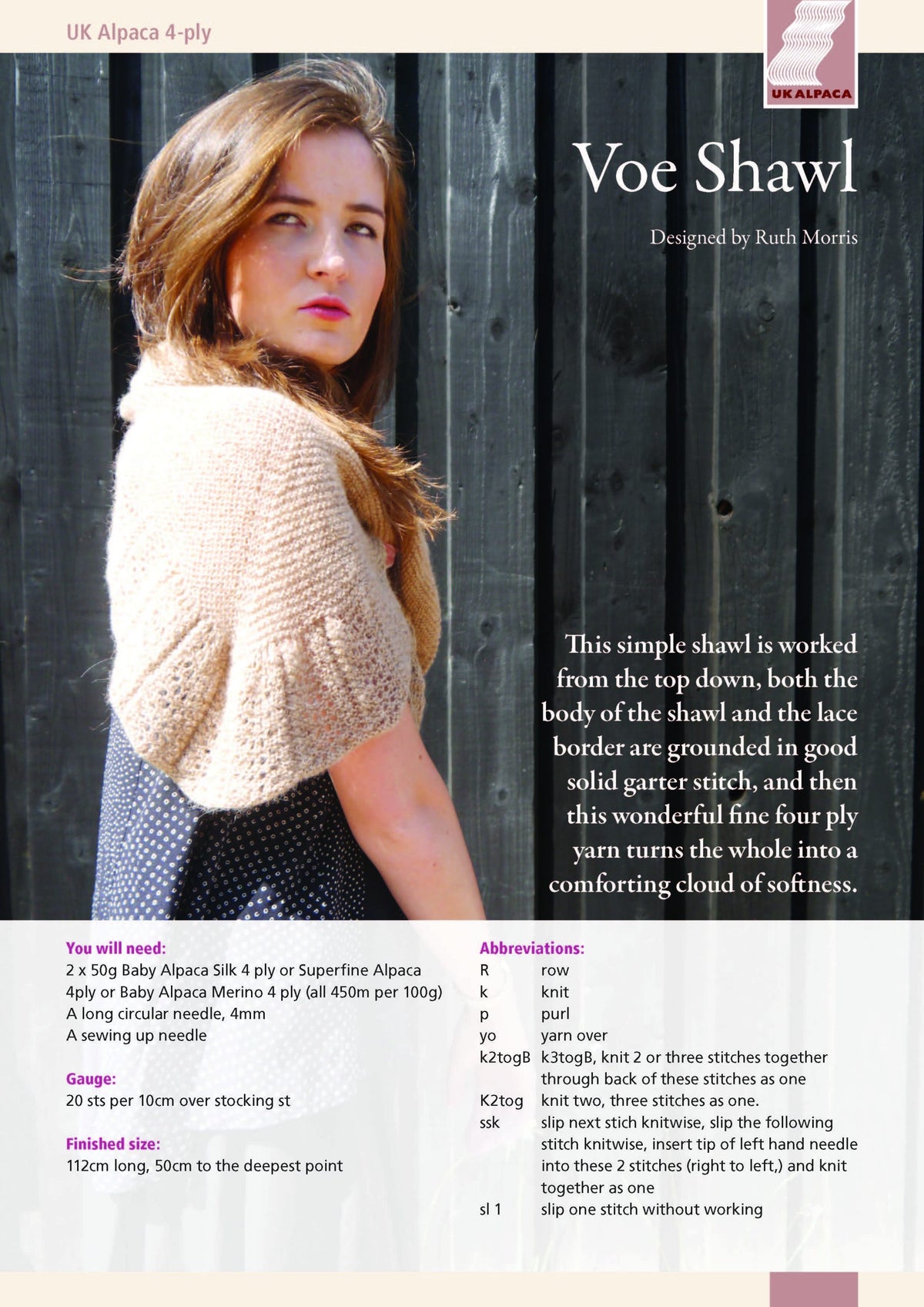 image of Voe Shawl by Ruth Morris