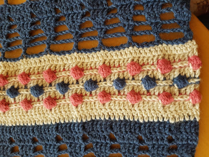 image of Red White & Blue Shawl by Dora Does