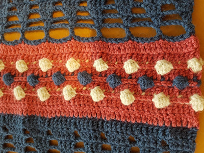 image of Red White & Blue Shawl by Dora Does