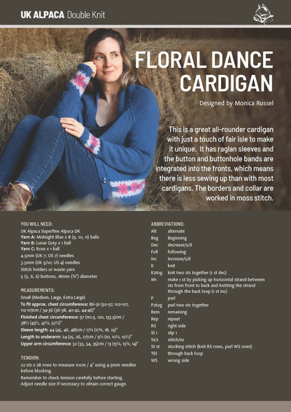 image of Floral Dance Cardigan by Monica Russel