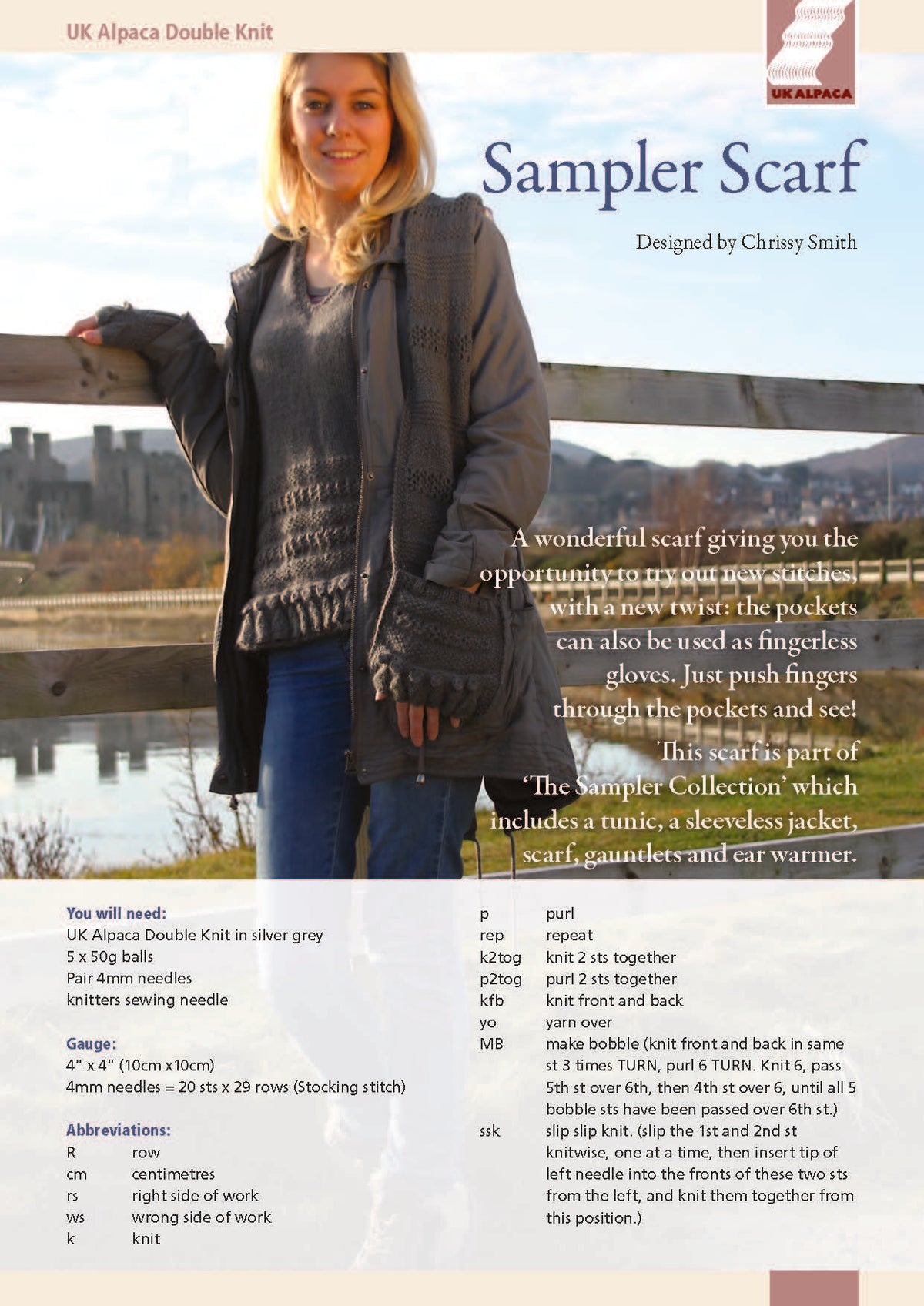 image of Sampler Scarf by Chrissy Smith