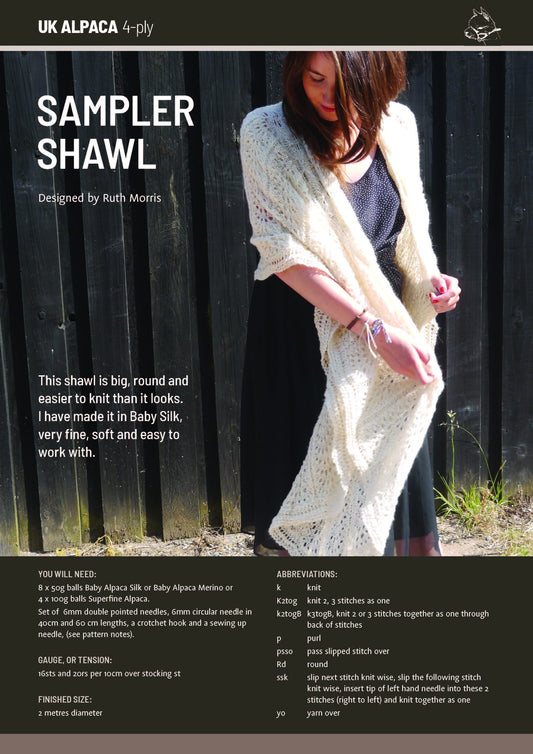 image of Sampler Shawl by Ruth Morris