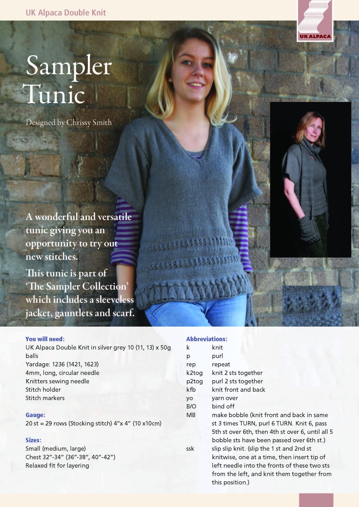 image of Sampler Tunic by Chrissie Smith