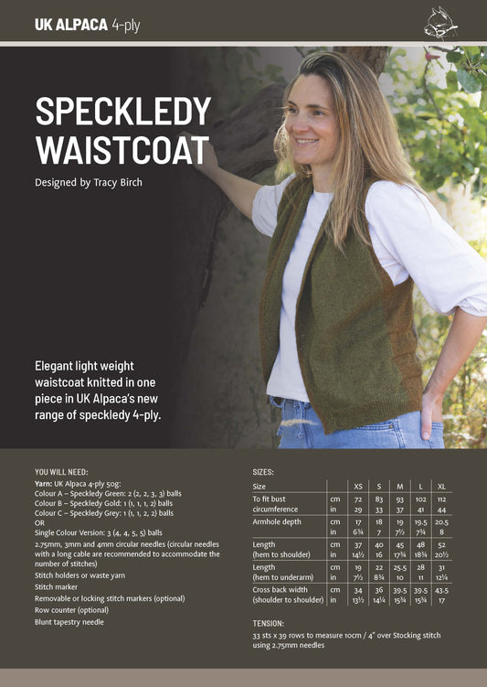 Speckledy Waistcoat by Tracy Birch