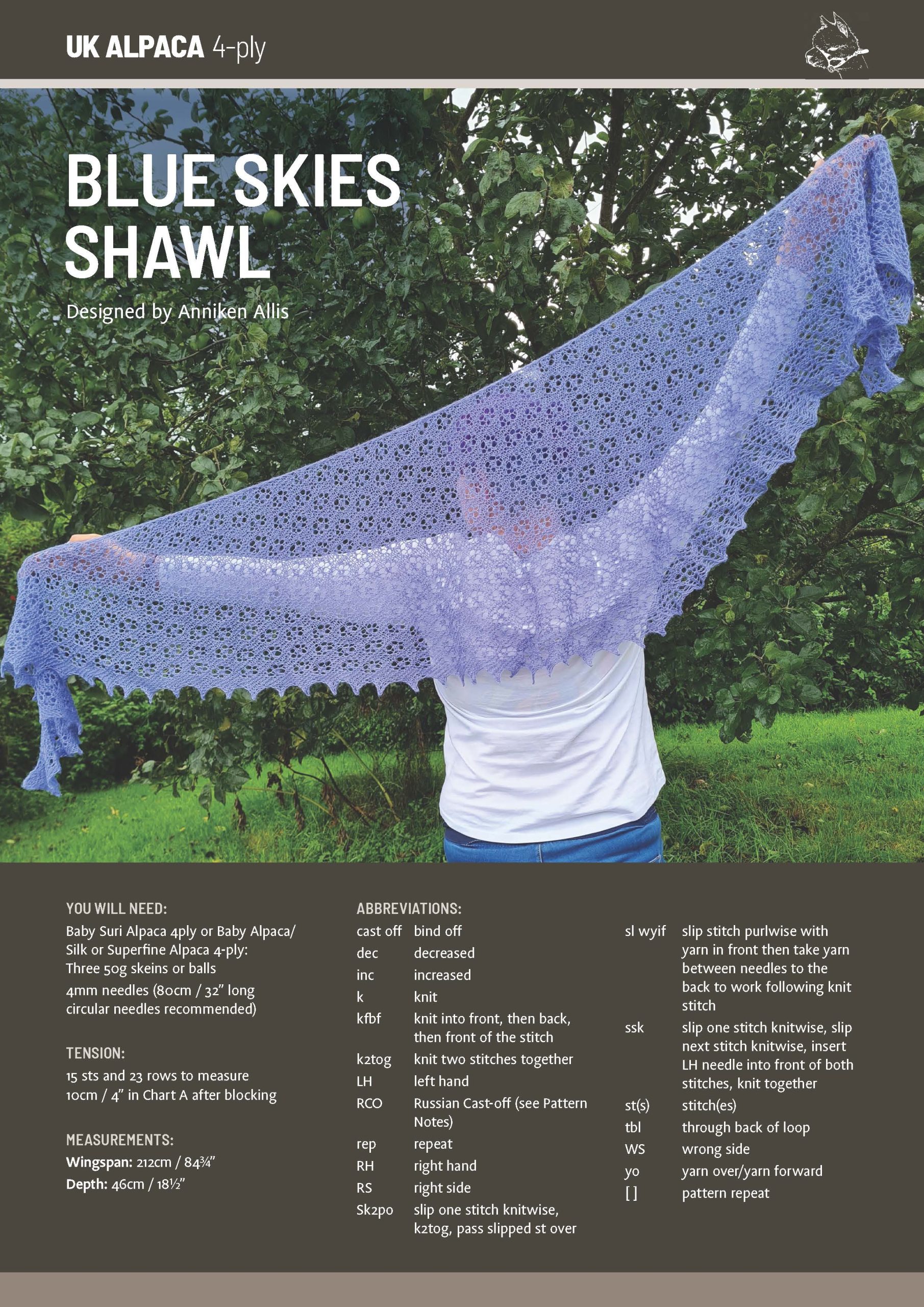 Blue Skies Shawl by Anniken Allis