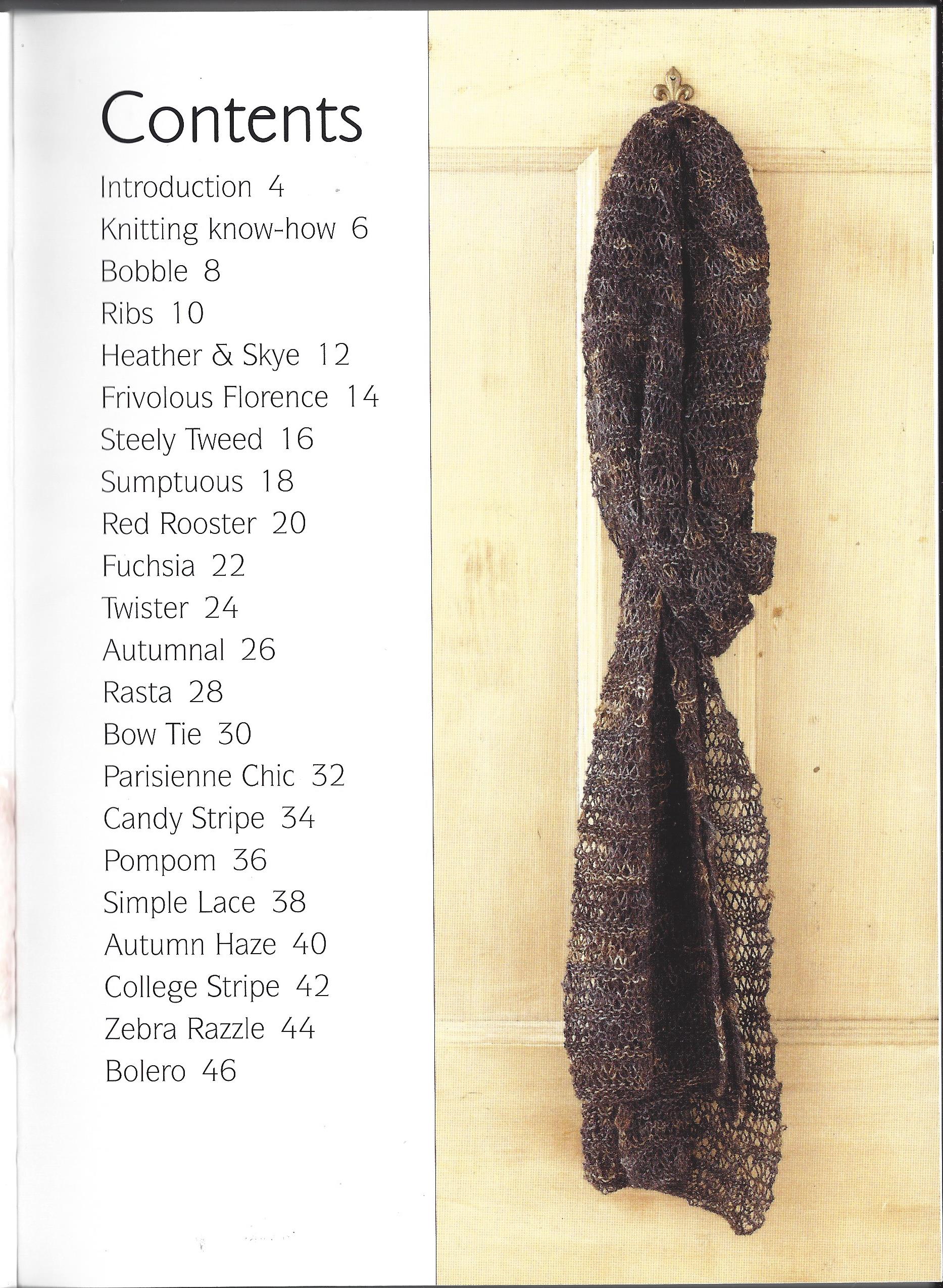 Easy Knitted Scarves by Monica Russel
