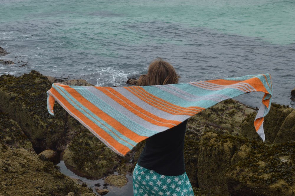 Sea Stripe Scarf by Heather Firby