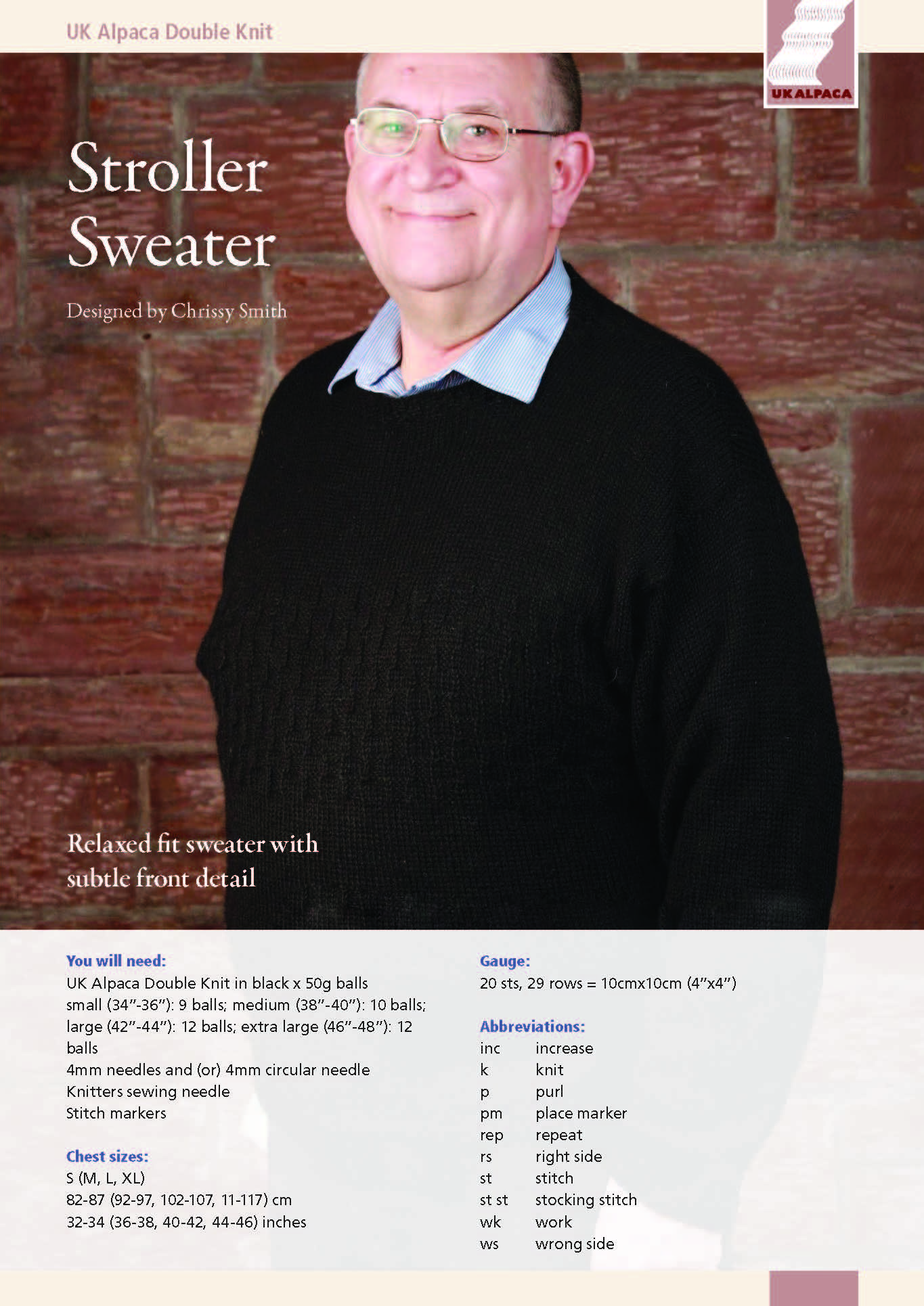 Stroller Sweater by Chrissy Smith