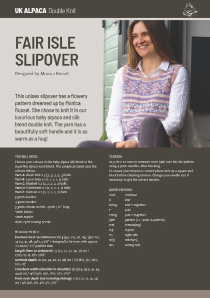 Fair Isle Slipover by Monica Russel