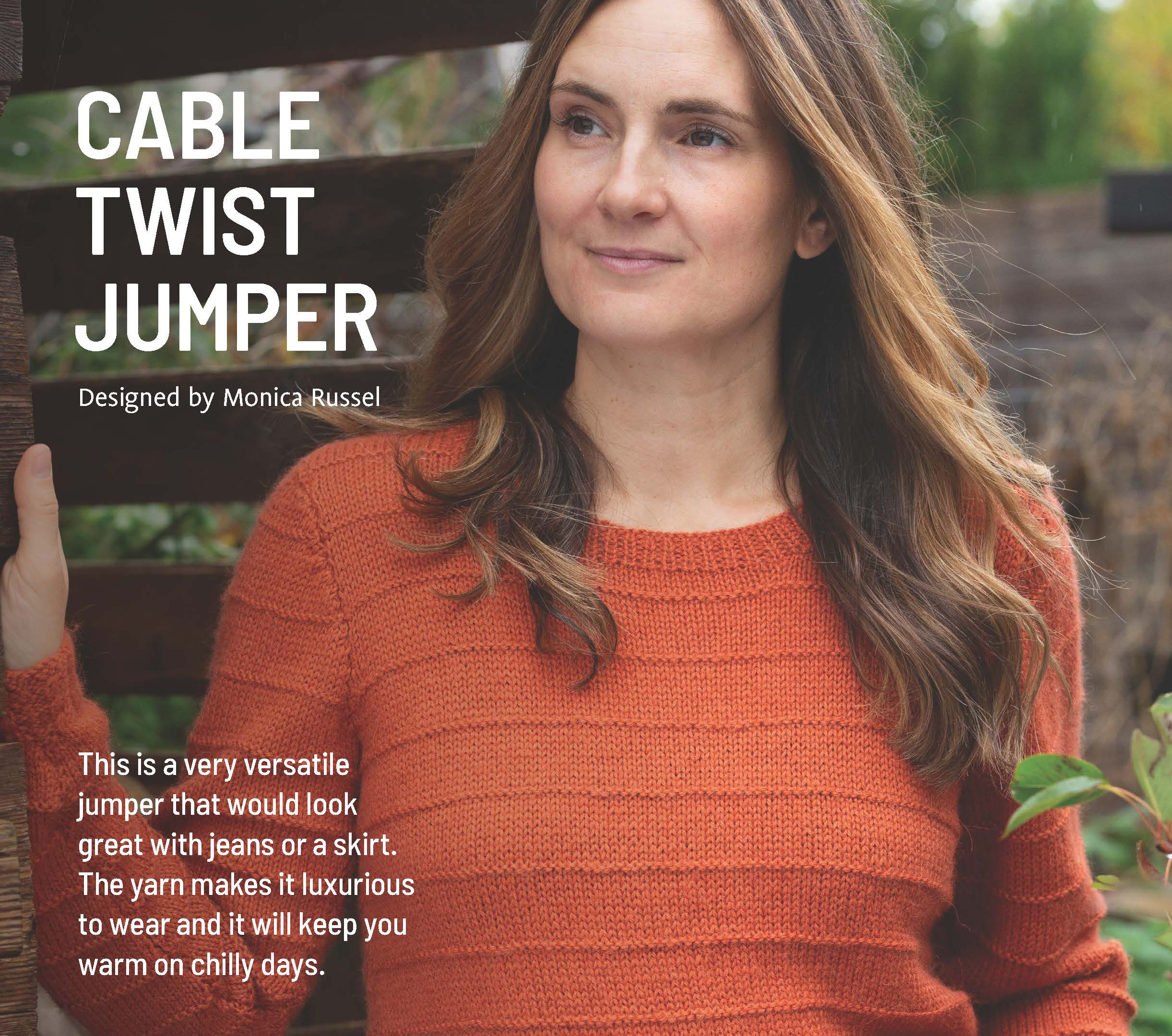 Cable Twist Jumper by Monica Russel