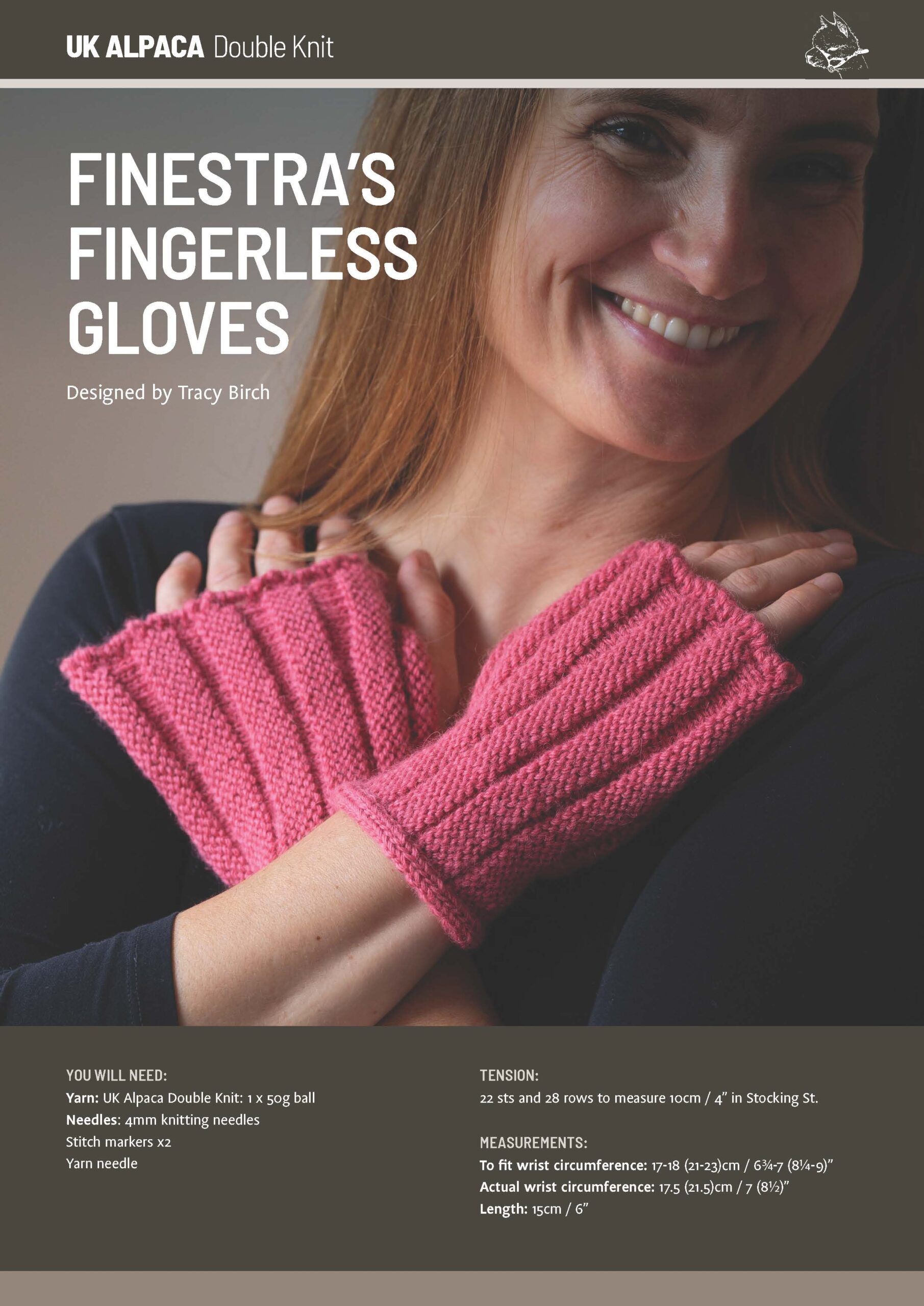 Finestra's Fingerless Gloves by Tracy Birch